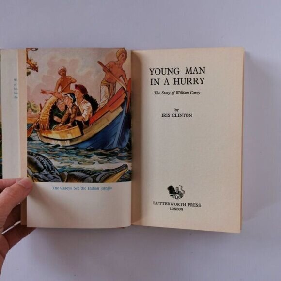 1963 Young Man in a Hurry HC Book Vintage Iris Clinton Christian Literature - Picture 6 of 11